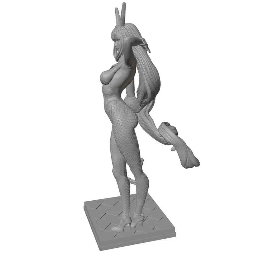 1/24 Anime Female Bunny Ears Tactical, Resin Model Figure Kit, Unassembled and Unpainted
