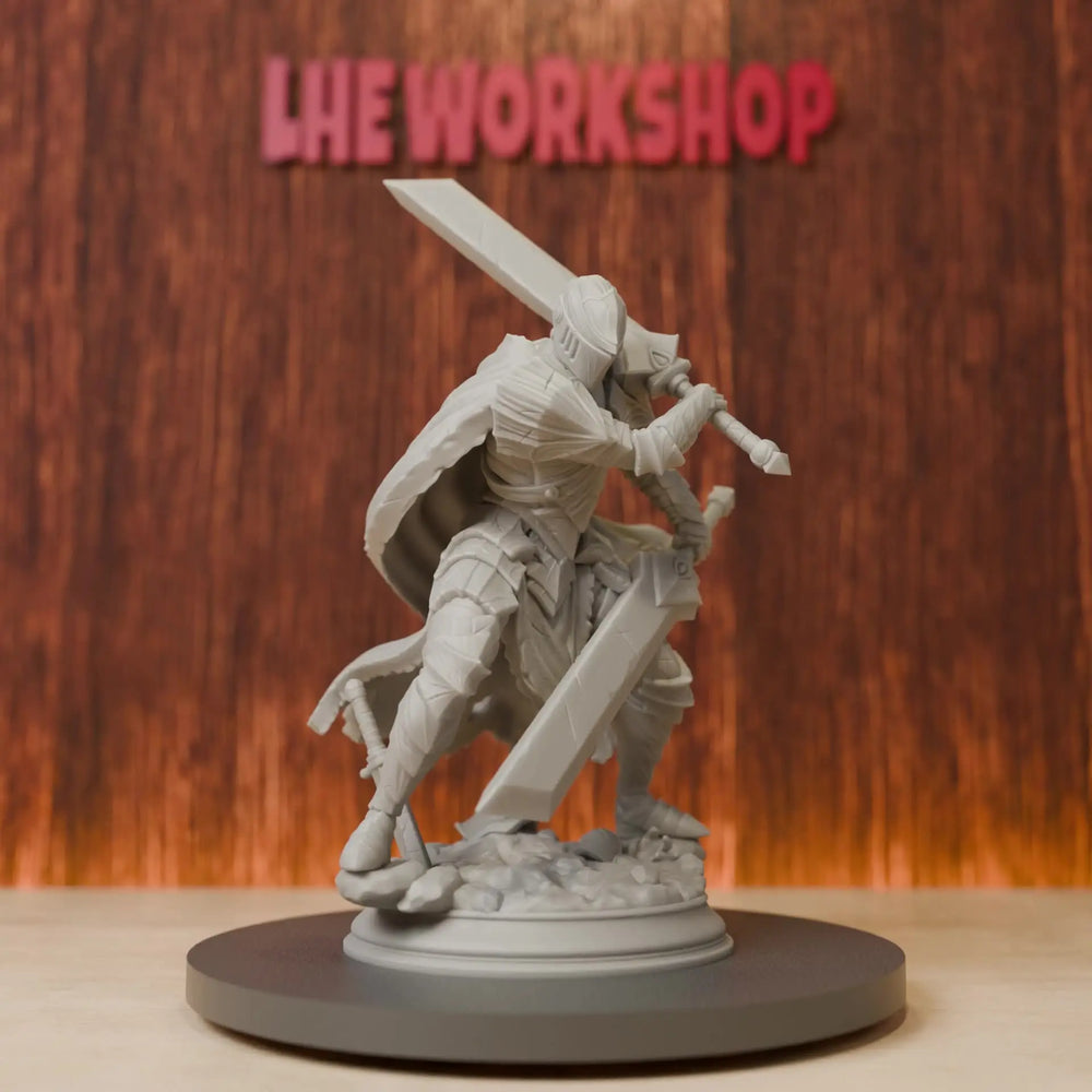28mm Medieval Greatsword Warrior, Resin Model Figure Kit, Unassembled and Unpainted