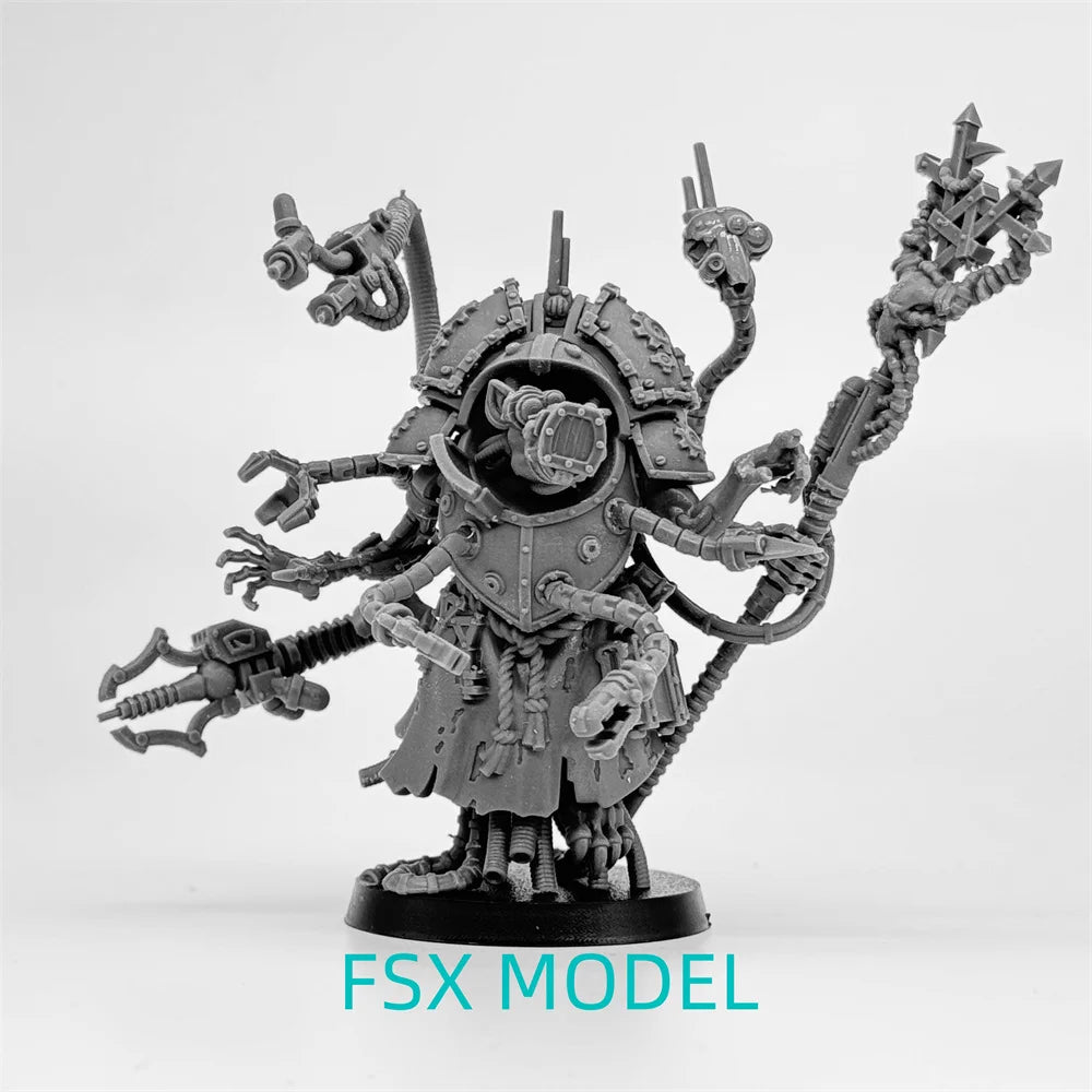 Raticus Priest Chaos Cultist, Resin Model Figure Kit, Fantasy Theme, Unassembled and Unpainted