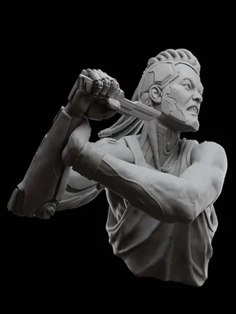 1/12 Ancient Warrior, Resin Model Bust Kit, Mythology Theme, Unassembled and Unpainted