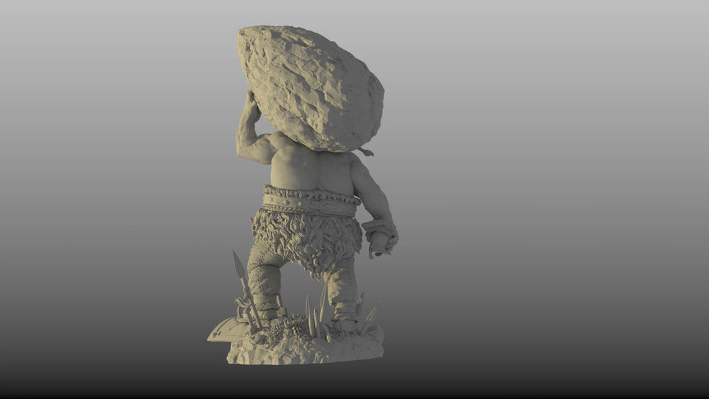 1/24 Obelix Gaul Warrior, Resin Model Bust Kit, Fantasy Theme, Unassembled and Unpainted
