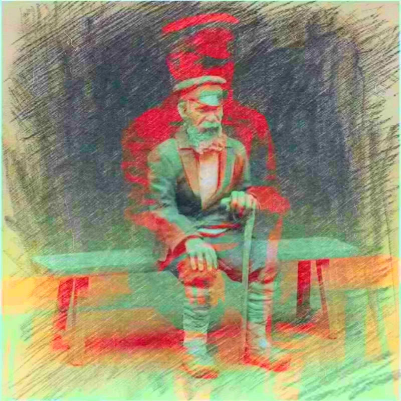 1/35 WWI British Officer Resting on Bench, Resin Model Figure Kit, Unassembled and Unpainted