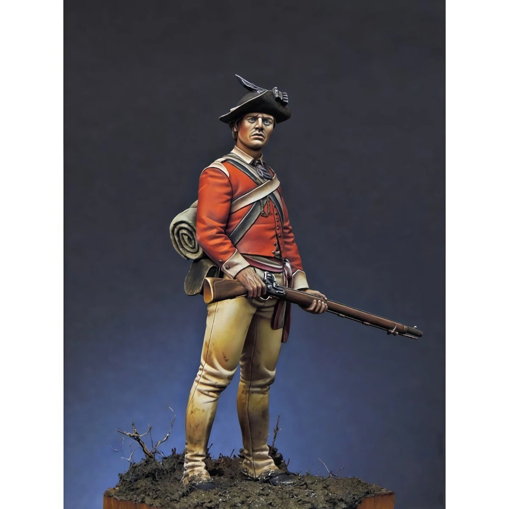 75mm Napoleonic British Soldier, Resin Model Figure Kit, Unassembled and Unpainted