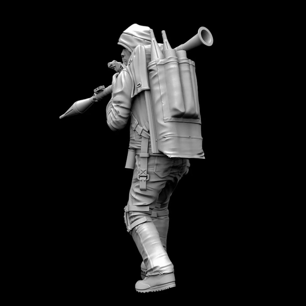 1/35 Modern Rocket Launcher Gunner, Resin Model Figure Kit, Unassembled and Unpainted