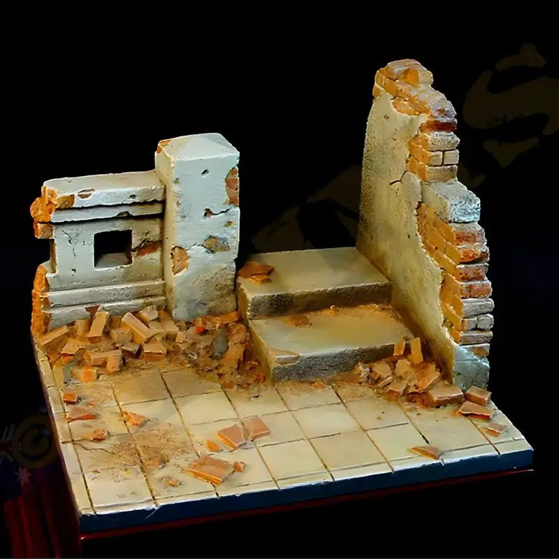1/35 WWII Soldiers in Trench, 3 Figures, Resin Model Diorama Kit, Unassembled and Unpainted