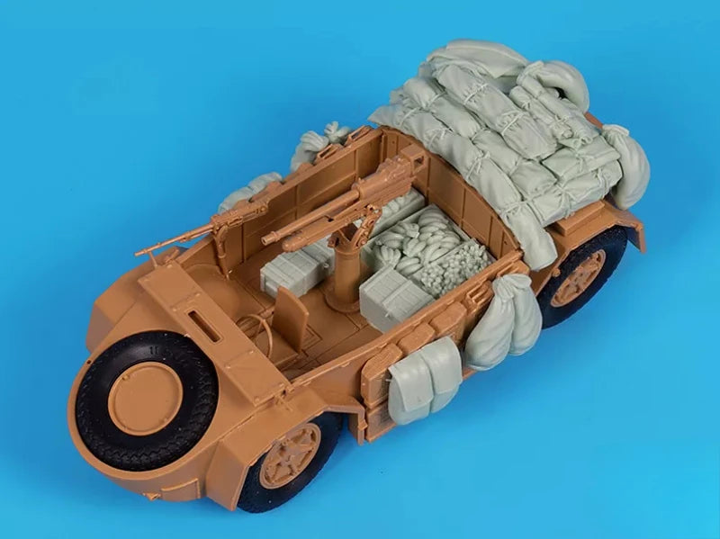 1/35 WWII Italian, Resin Model Vehicle Kit, Unassembled and Unpainted