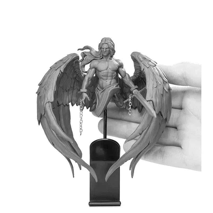 1/16 Winged Demon Angel, Resin Model Bust Kit, Fantasy Theme, Unassembled and Unpainted