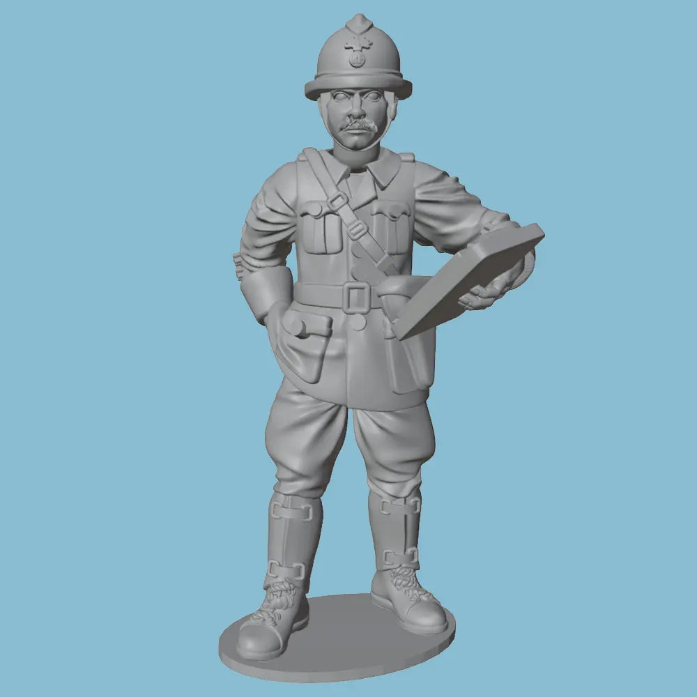 75mm WWI British Sergeant, Resin Model Figure Kit, Unassembled and Unpainted