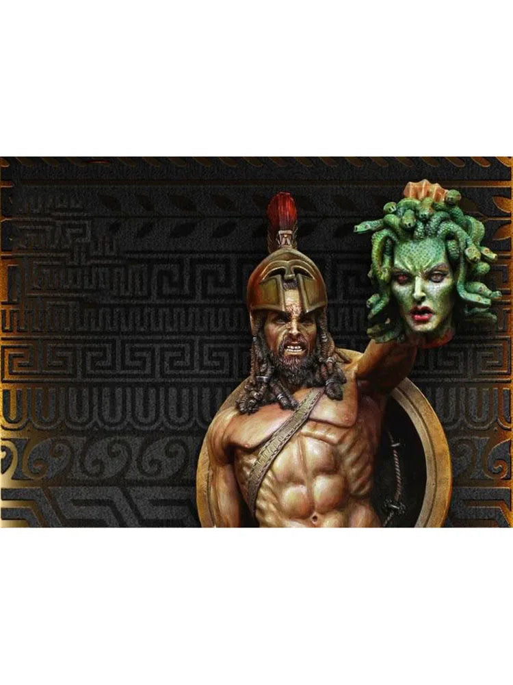1/9 Perseus with Medusa, Resin Model Bust Kit, Mythology Theme, Unassembled and Unpainted