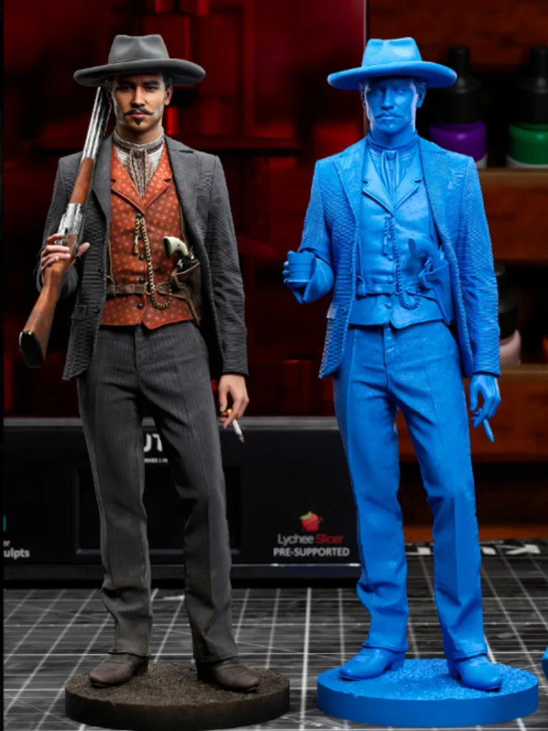 1/24 Doc Holliday Western Lawman, Resin Model Figure Kit, Historical Theme, Unassembled and Unpainted