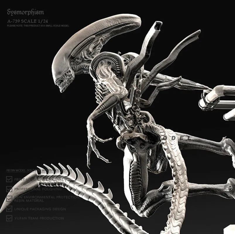 Alien Soldier, Resin Model Figure Kit, Sci-Fi Theme, Unassembled and Unpainted