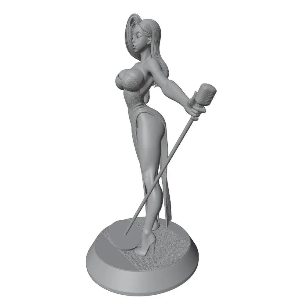 1/24 Fantasy Warrior Pin-up, Resin Model Figure Kit, Unassembled and Unpainted