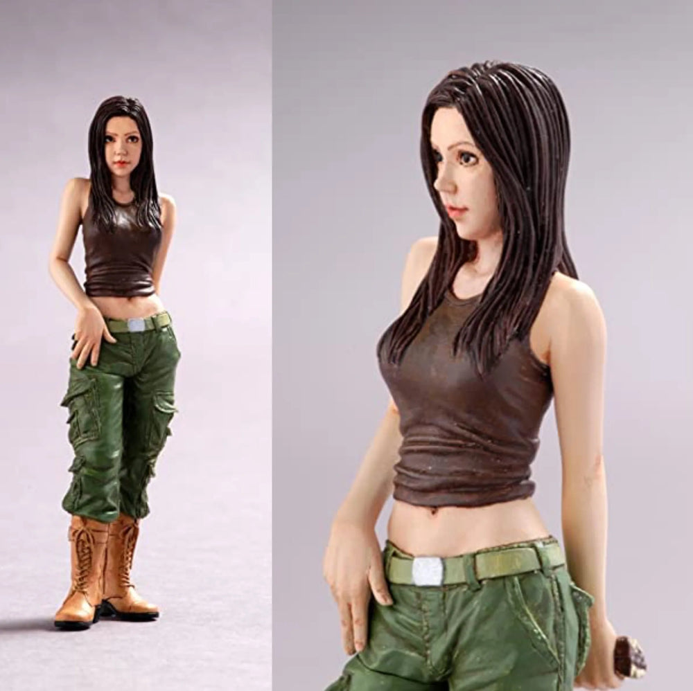 1/20 Modern Long-Haired Female Operative in Tank Top, Resin Model Figure Kit, Unassembled and Unpainted