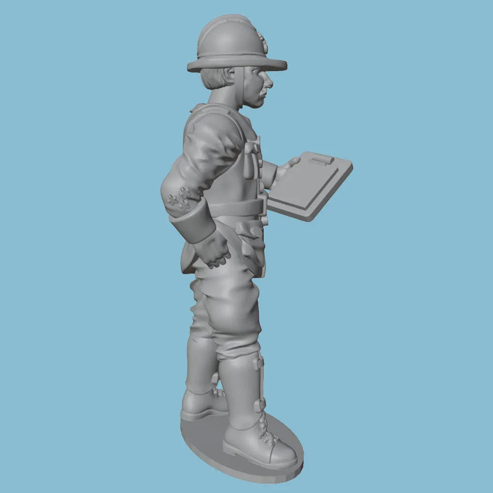 75mm WWI British Sergeant, Resin Model Figure Kit, Unassembled and Unpainted
