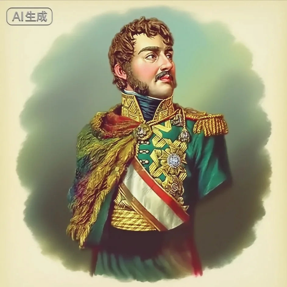 1/10 Napoleonic Russian General with Fur Cloak and Orders, Resin Model Bust Kit, Unassembled and Unpainted