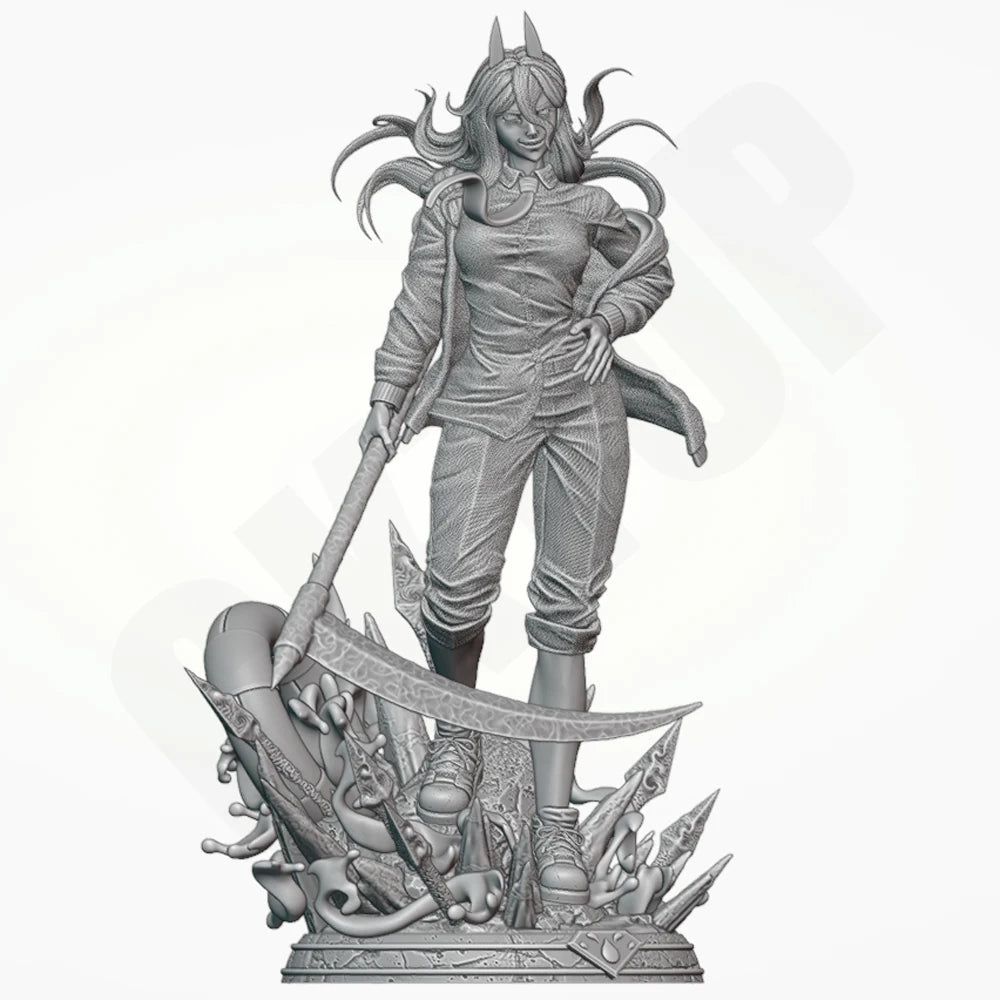 1/24 Female Demon Hunter, Resin Model Figure Kit, Unassembled and Unpainted