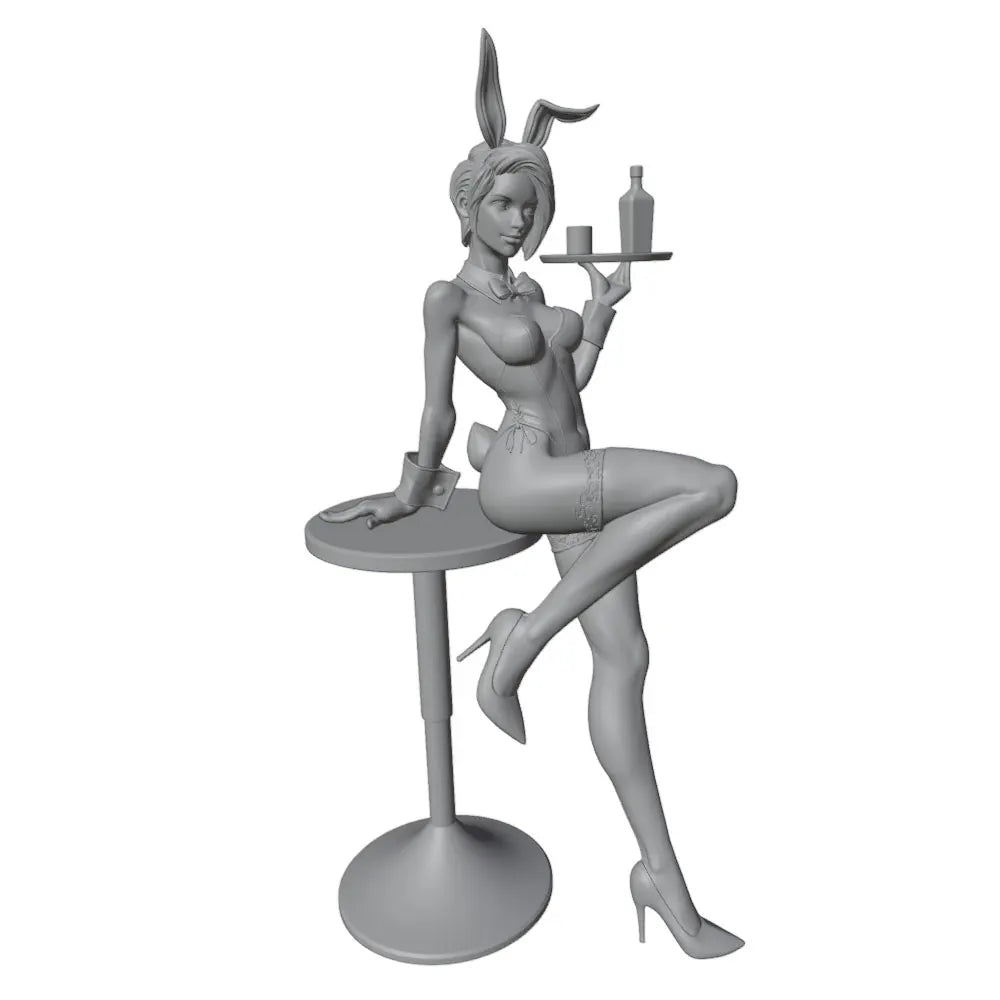 1/24 Bunny Girl Pinup, Resin Model Figure Kit, Unassembled and Unpainted