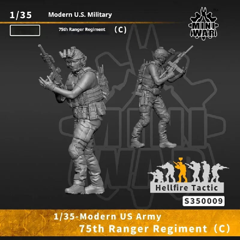 1/35 Modern US 75th Ranger Regiment, 6 Figures, Resin Model Figure Kit, Unassembled and Unpainted