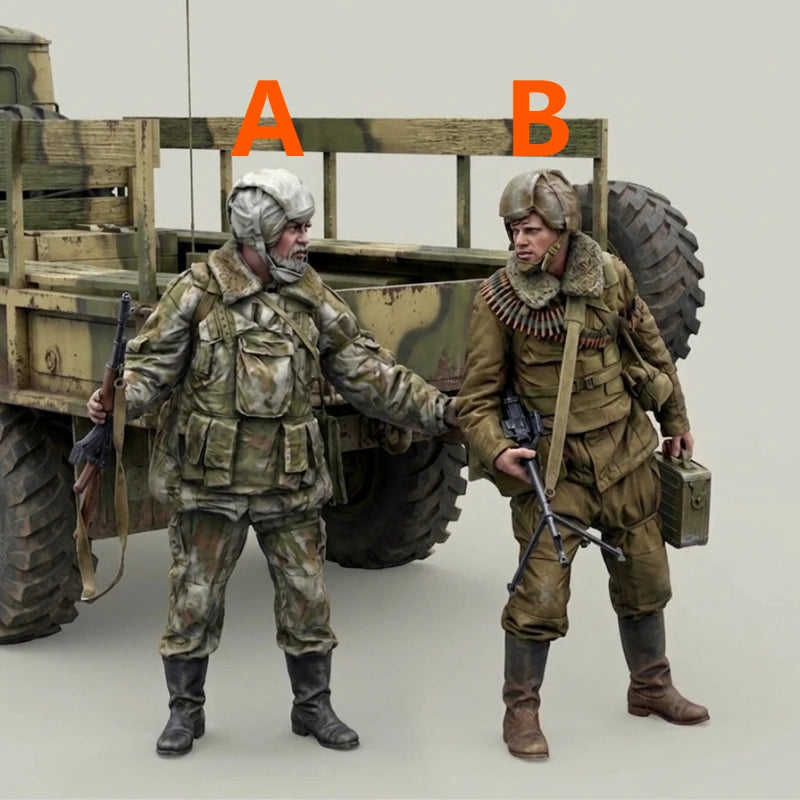 1/16 Modern Russian Internal Troops Squad, 3 Figures, Resin Model Figure Kit, Unassembled and Unpainted