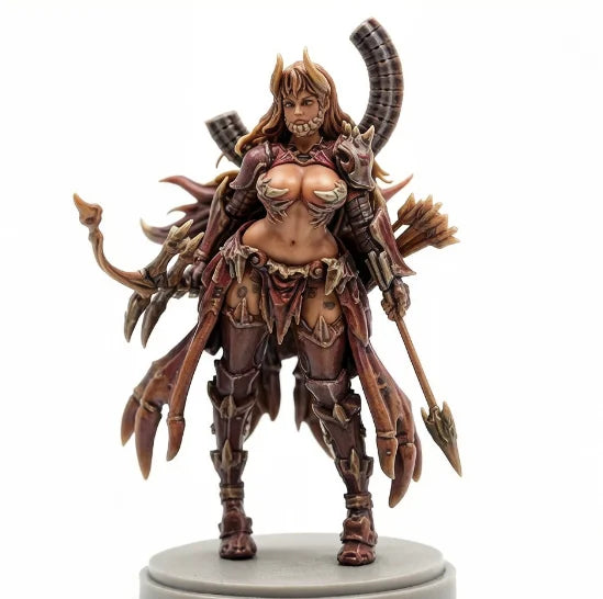 38mm Dark Fantasy Demonic Soldier, Resin Model Figure Kit, Fantasy Theme, Unassembled and Unpainted