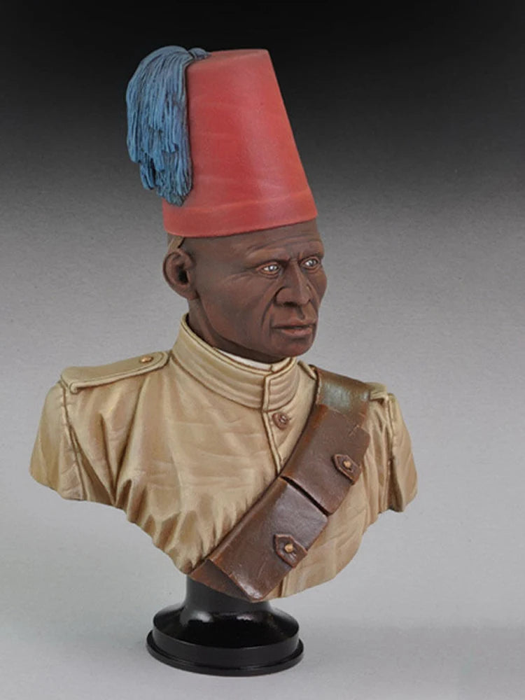 1/10 Ancient Ottoman Officer, Resin Model Bust Kit, Unassembled and Unpainted