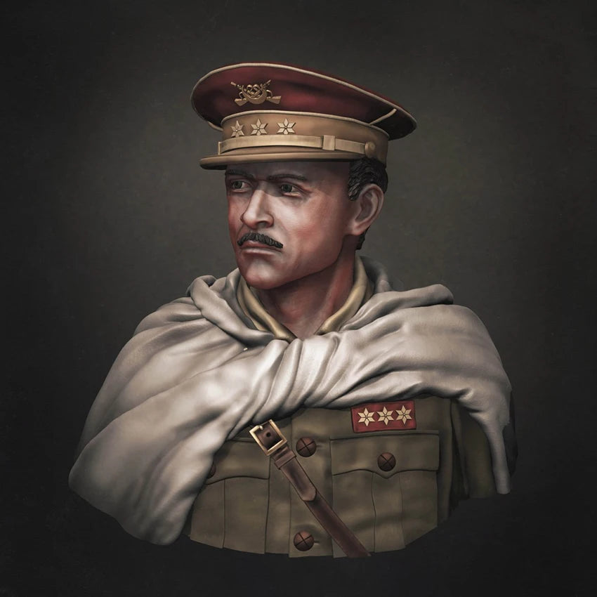 1/10 WWI Military Officers, 3 Figures, Resin Model Bust Kit, Unassembled and Unpainted