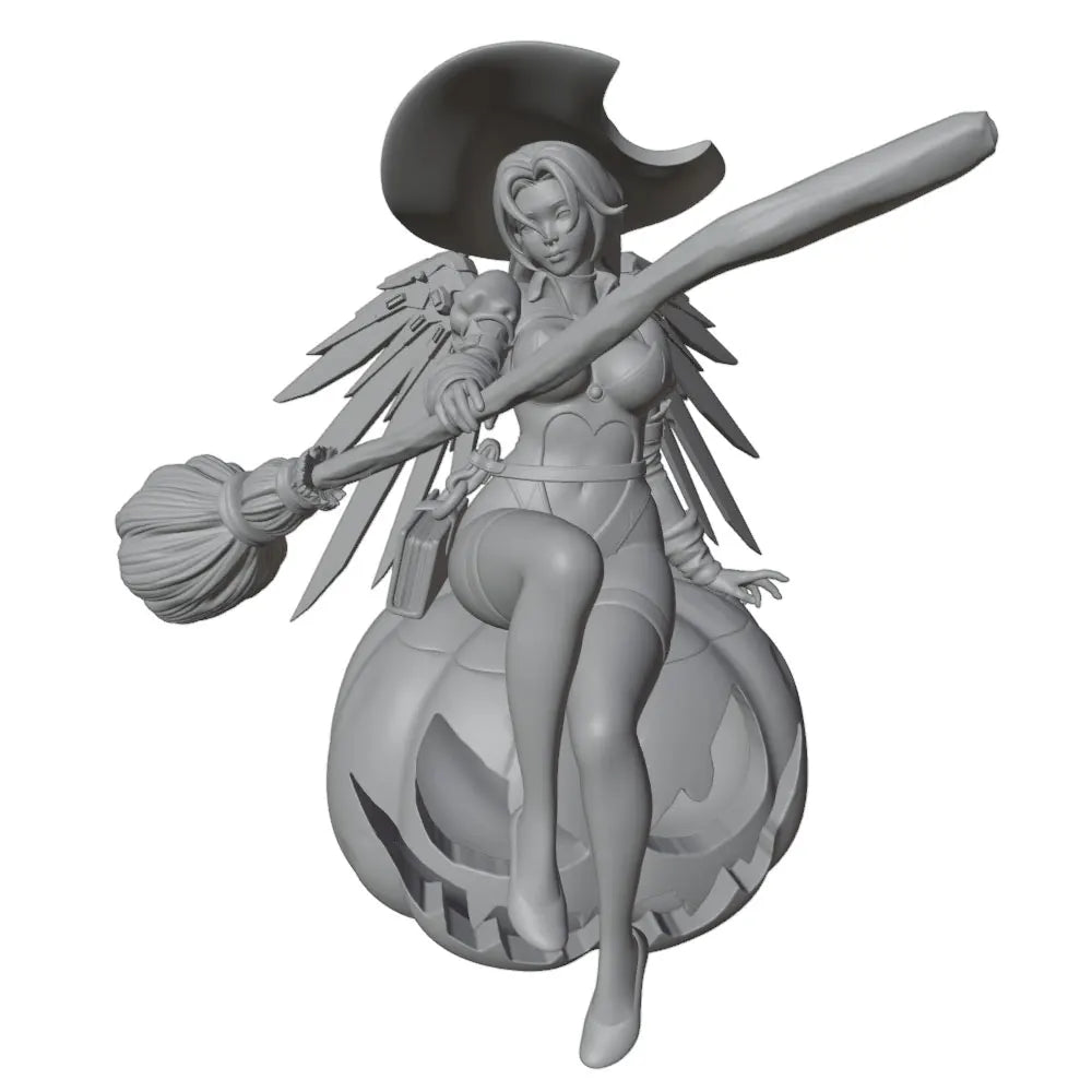 1/24 Witch, Resin Model Figure Kit, Anime Theme, Unassembled and Unpainted
