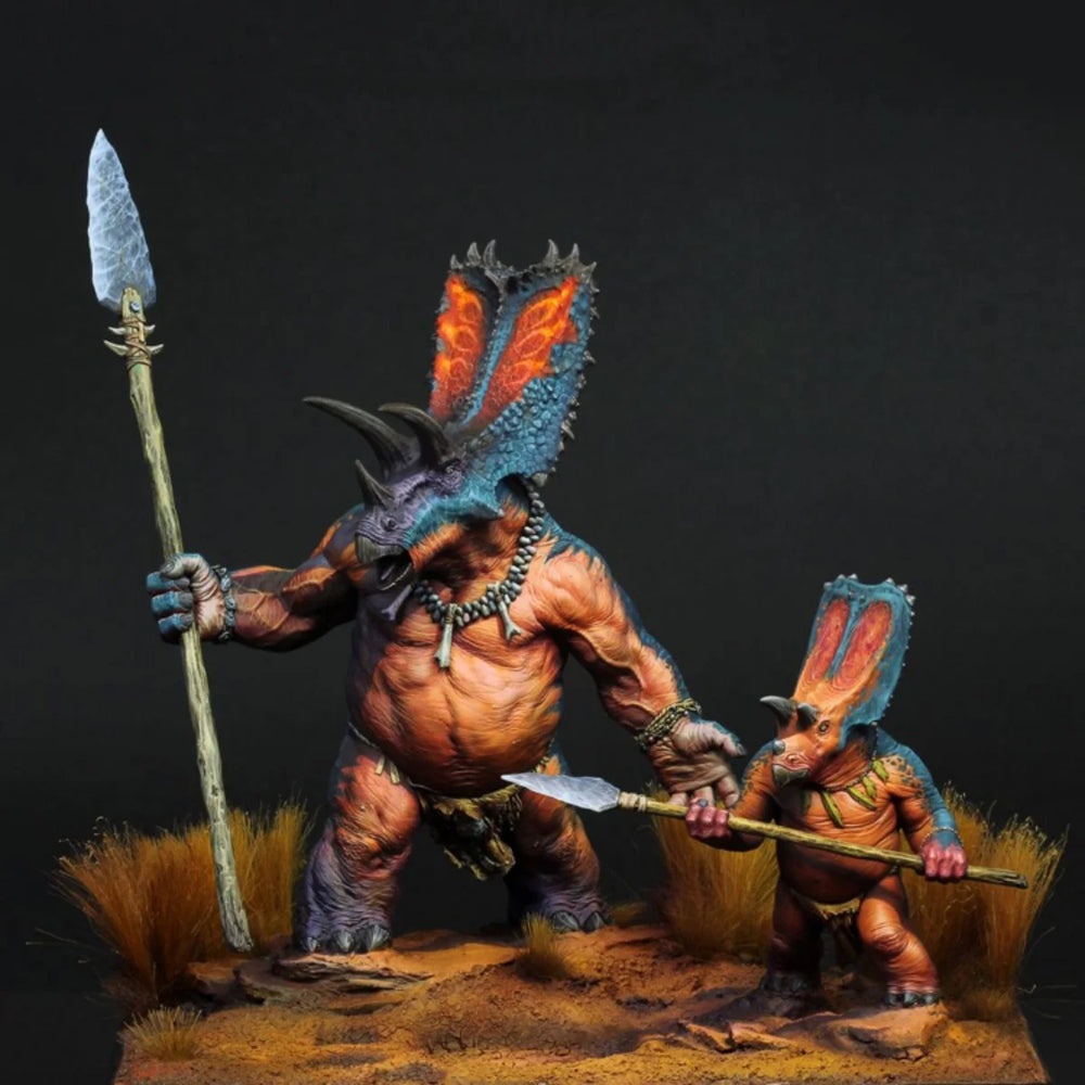 1/24 Demon Creatures, 2 Figures, Resin Model Figure Kit, Fantasy Theme, Unassembled and Unpainted