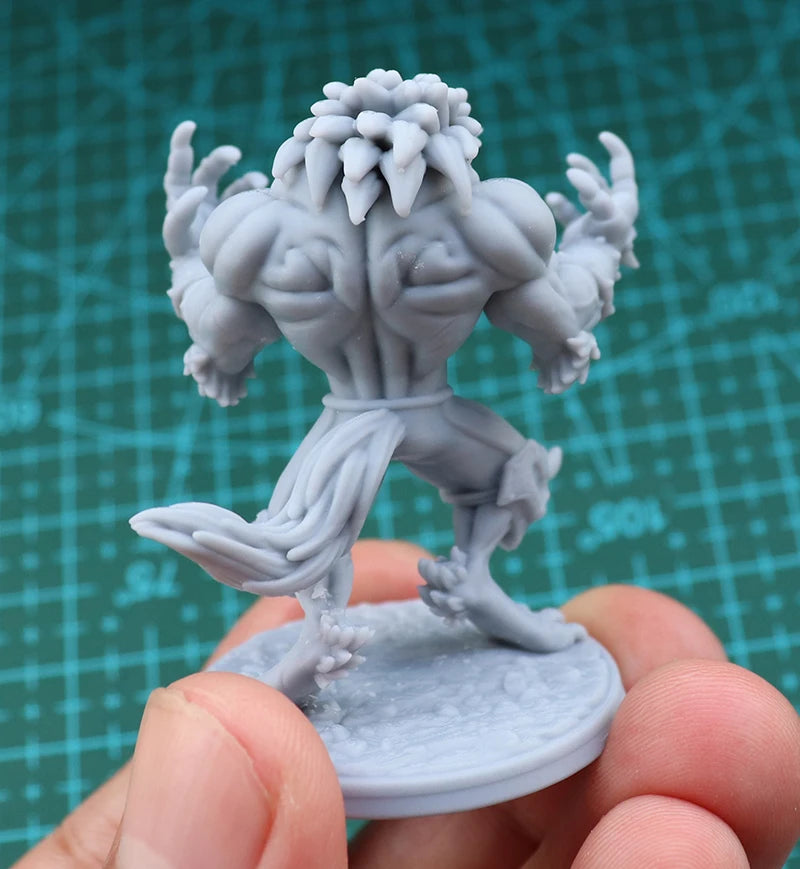 56mm Werewolf, Resin Model Figure Kit, Fantasy Theme, Unassembled and Unpainted
