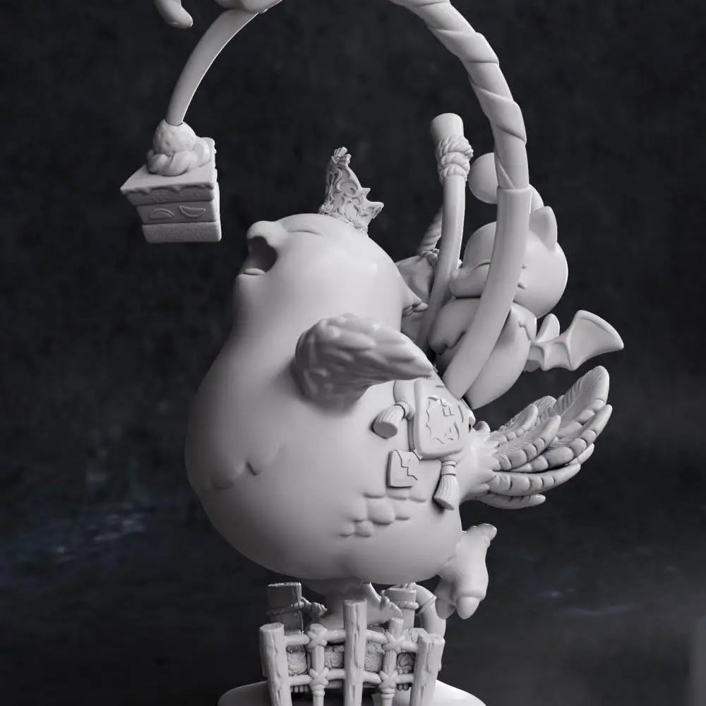 Chibi Creature, Resin Model Figure Kit, Anime Theme, Unassembled and Unpainted