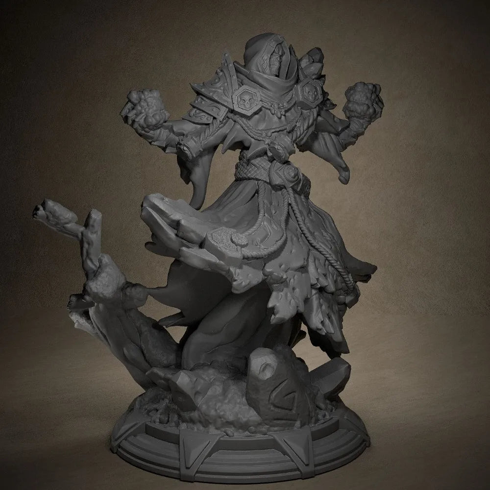 70mm Dark Lich, Resin Model Figure Kit, Fantasy Theme, Unassembled and Unpainted