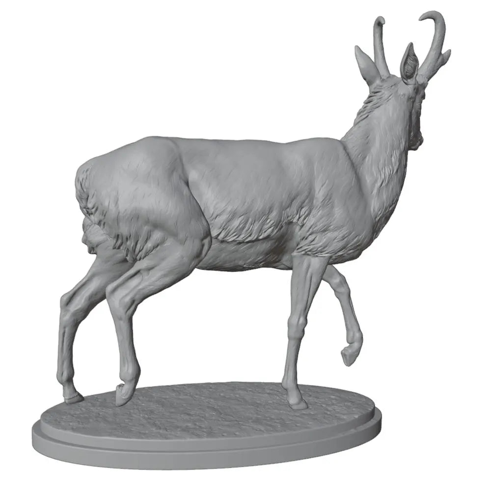 28mm Antelope Herd, 6 Figures, Resin Model Creature Kit, Wildlife Theme, Unassembled and Unpainted