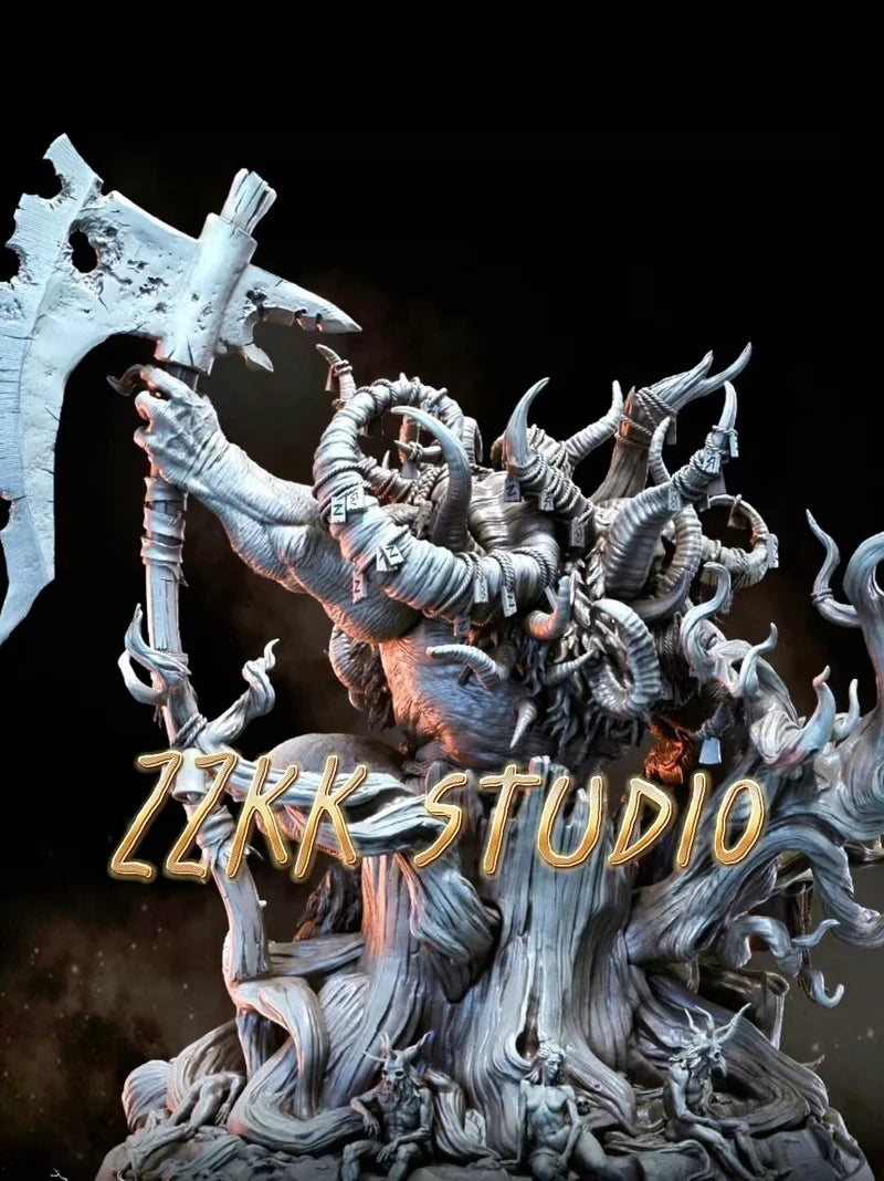 280mm Minotaur Warrior, Resin Model Figure Kit, Fantasy Theme, Unassembled and Unpainted