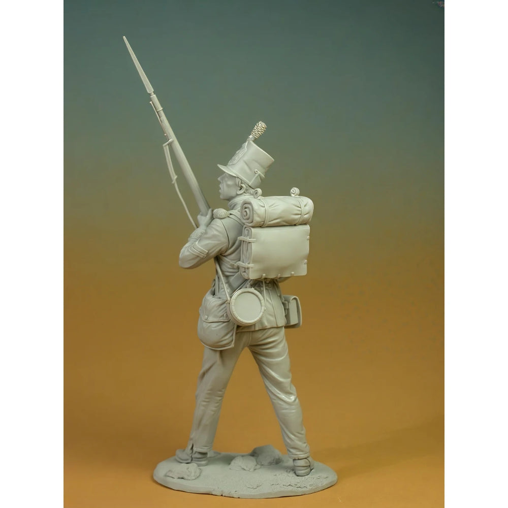 75mm Napoleonic British Guards Infantry Corporal, Resin Model Figure Kit, Unassembled and Unpainted