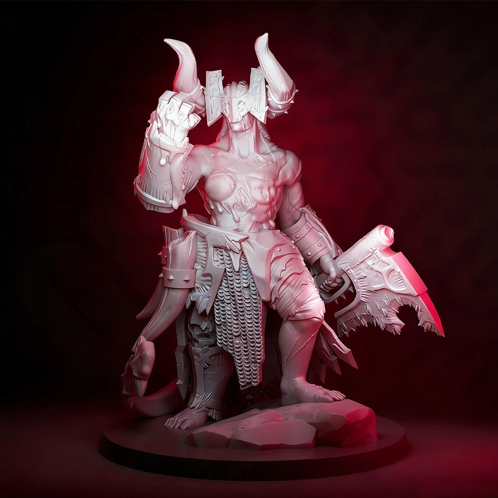 1/24 Demon Warrior Beauty, Resin Model Figure Kit, Fantasy Theme, Unassembled and Unpainted