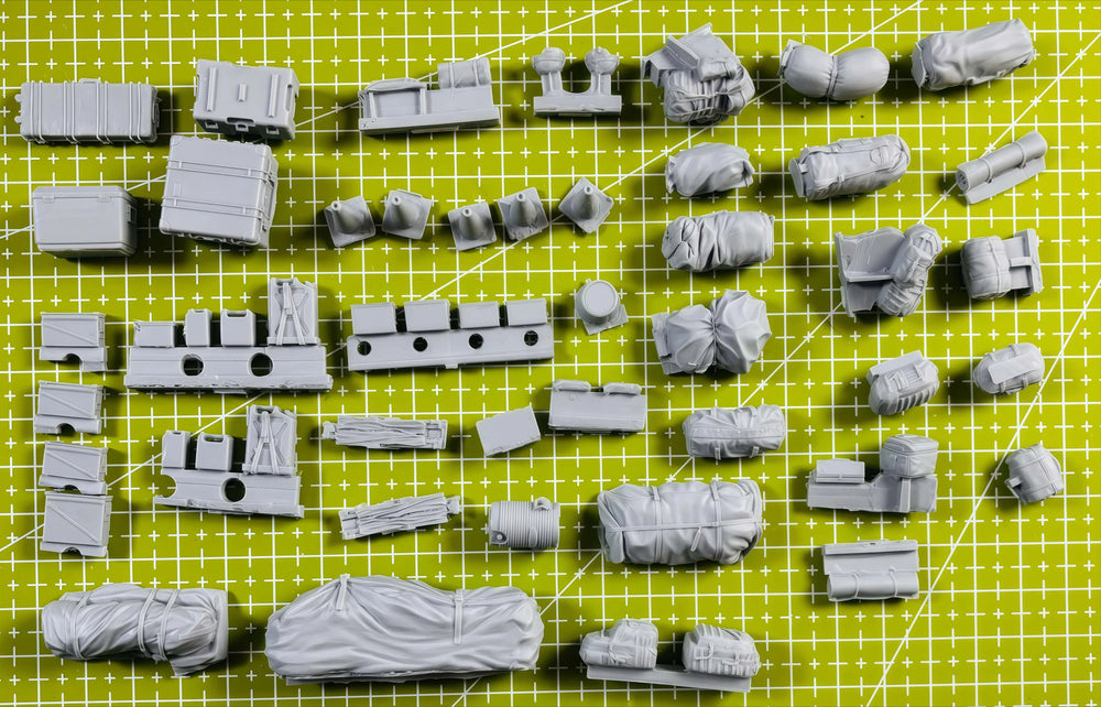 1/35 Modern US Armored Vehicle Equipment Package, Resin Model Vehicle Kit, Unassembled and Unpainted