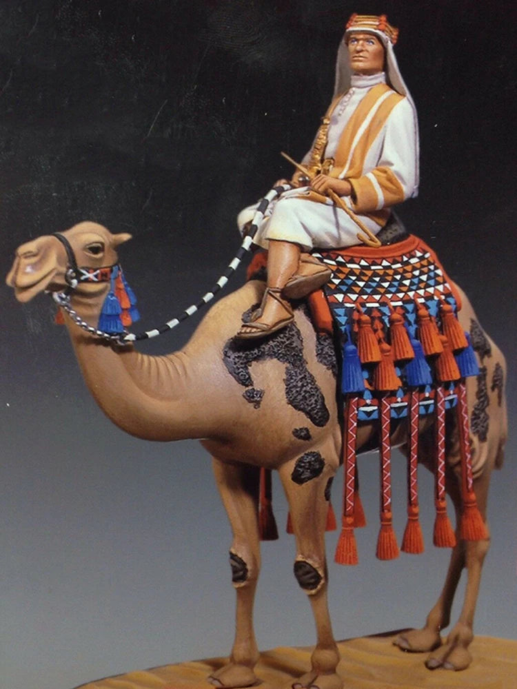 1/32 Ancient Warrior on Camel, Resin Model Figure Kit, Unassembled and Unpainted
