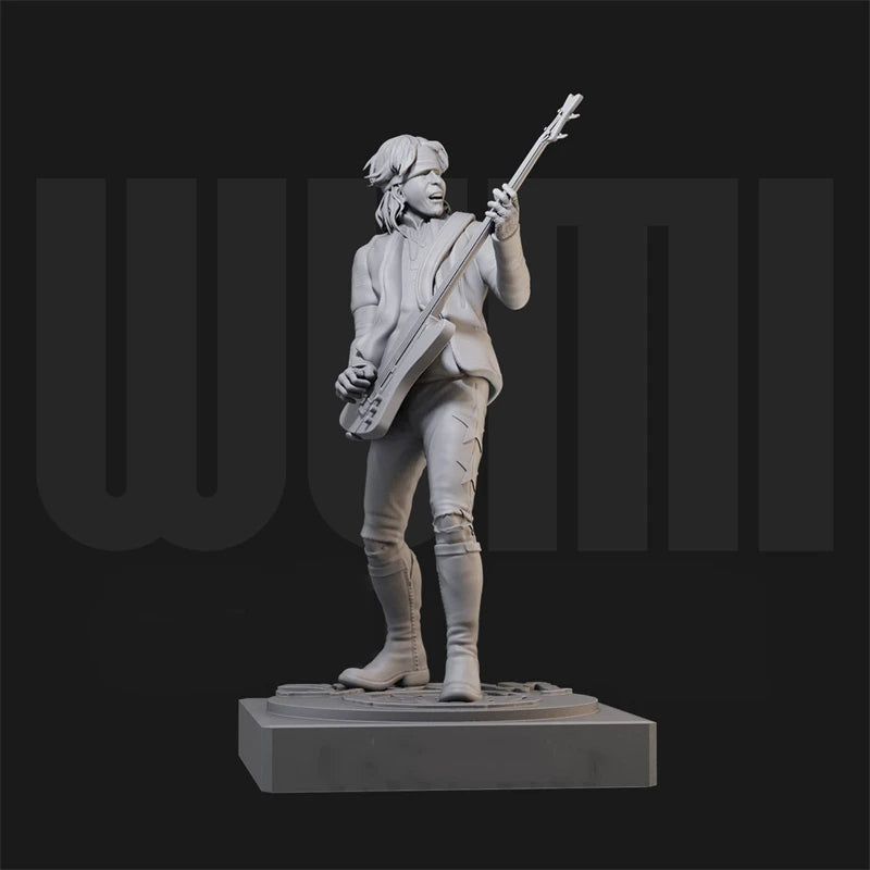 1/18 Rock Singer Musician, 6 Figures, Resin Model Figure Kit, Historical Theme, Unassembled and Unpainted