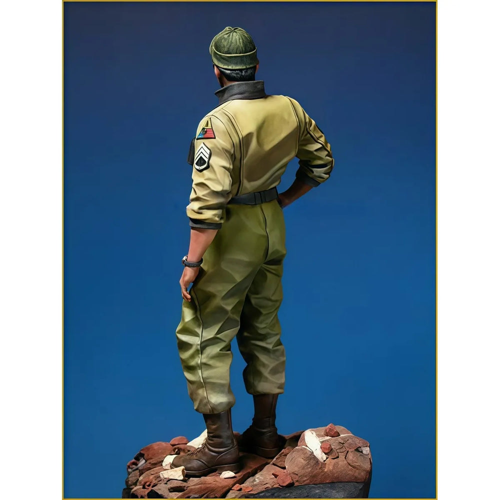 1/18 WWII American Soldier, Resin Model Figure Kit, Unassembled and Unpainted