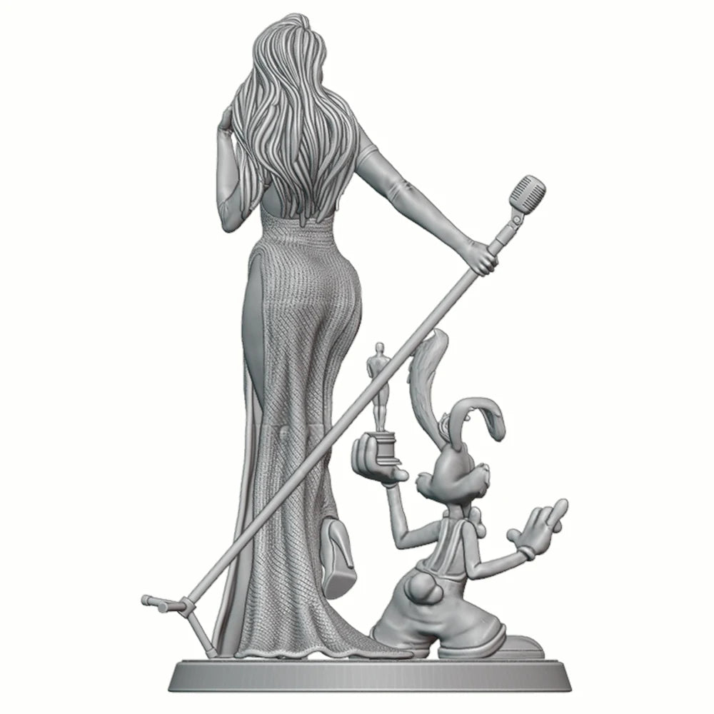 1/24 Performer with Companions, 2 Figures, Resin Model Figure Kit, Unassembled and Unpainted