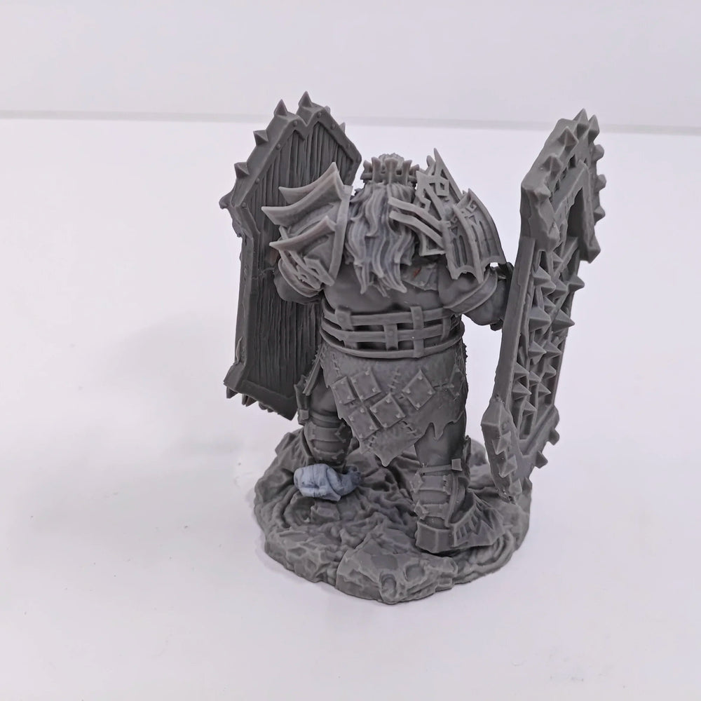Dwarf Warrior, 4 Figures, Resin Model Figure Kit, Fantasy Theme, Unassembled and Unpainted