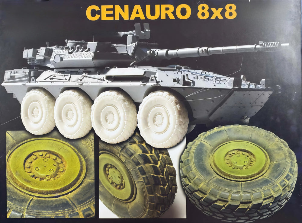 1/35 Modern CENAURO 8x8 Wheels, Resin Model Accessory Kit, Unpainted