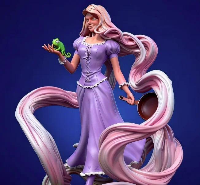 90mm Sorceress in Ornate Flowing Robes with Raised Hand, Resin Model Figure Kit, Fantasy Theme, Unassembled and Unpainted