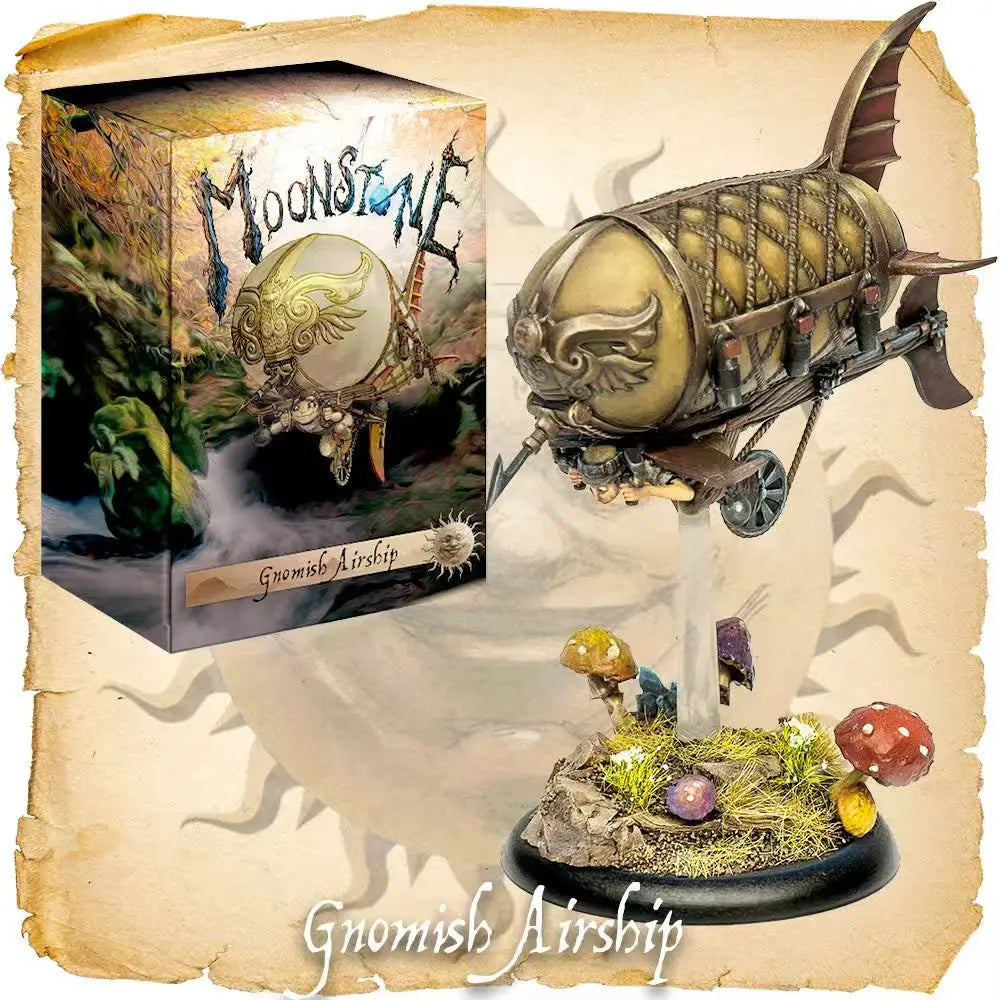 Gnomish Steampunk Airship, Resin Model Vehicle Kit, Fantasy Theme, Unassembled and Unpainted