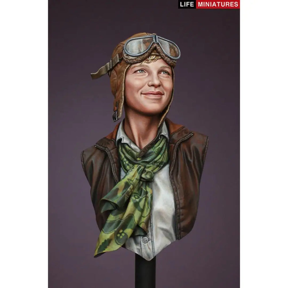 1/10 WWI Female Aviator, Resin Model Bust Kit, Historical Theme, Unassembled and Unpainted