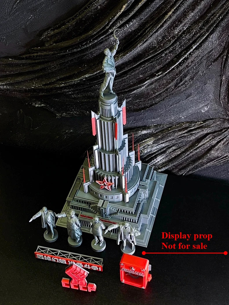 Cold War Soviet Palace of Soviets with Lenin, Resin Model Terrain Kit, Unpainted