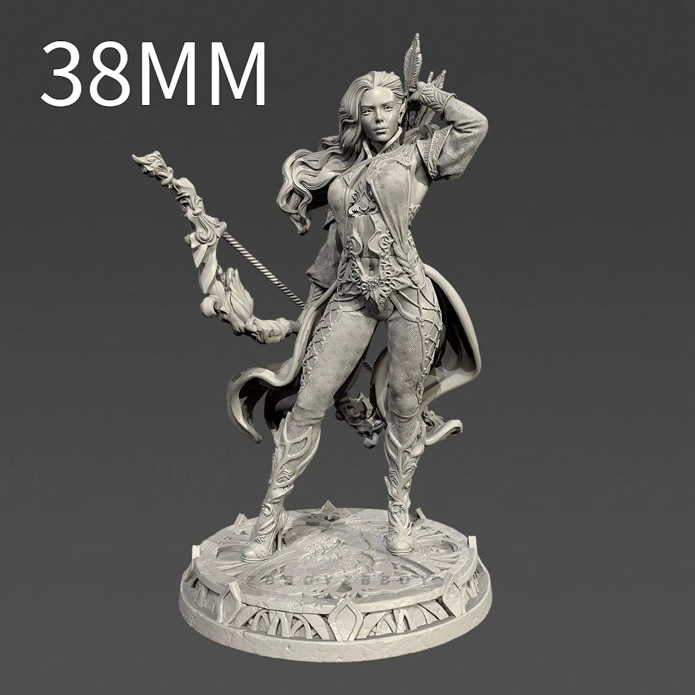 75mm Sagittarius Goddess, Resin Model Figure Kit, Mythology Theme, Unassembled and Unpainted