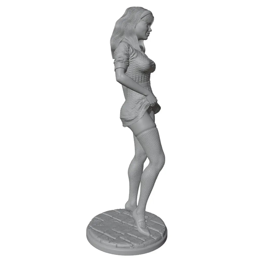 75mm Pinup Girl, Resin Model Figure Kit, Unassembled and Unpainted