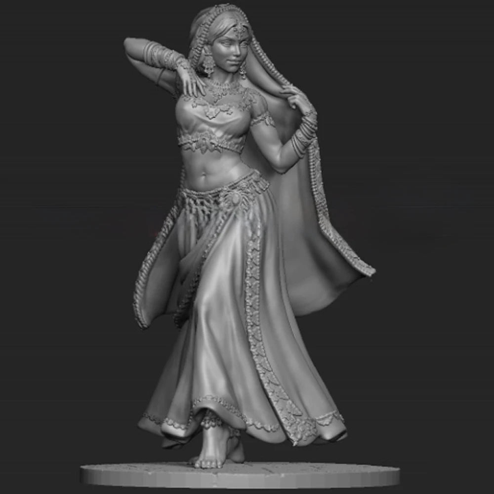 1/24 Historical Female Dancer, Resin Model Figure Kit, Historical Theme, Unassembled and Unpainted