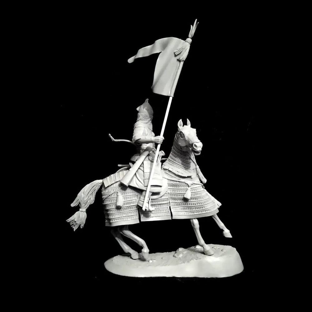 54mm Medieval Golden Horde Warrior, Resin Model Figure Kit, Unassembled and Unpainted